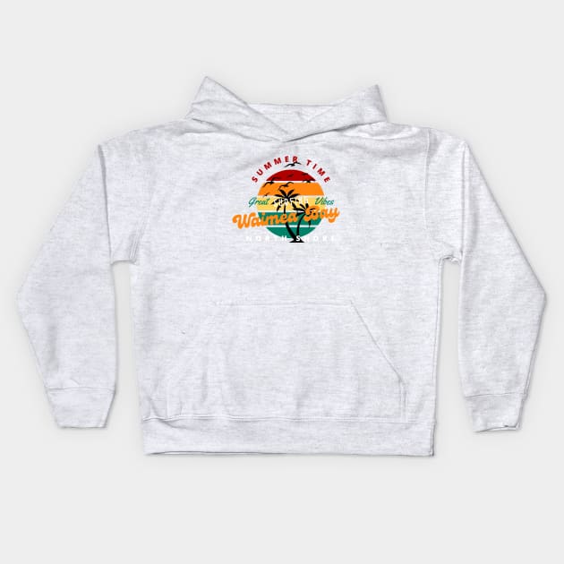 Surfing Good Vibes Kids Hoodie by Hayden Mango Collective 